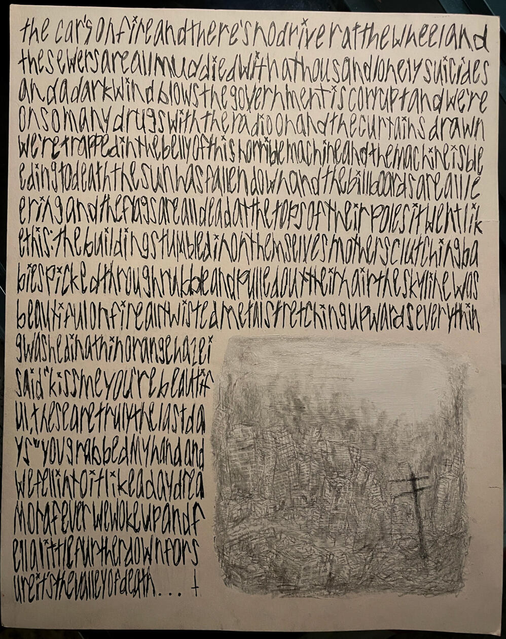 &quot;eulogy&quot; (17x20&quot;, mixed media, 2024)