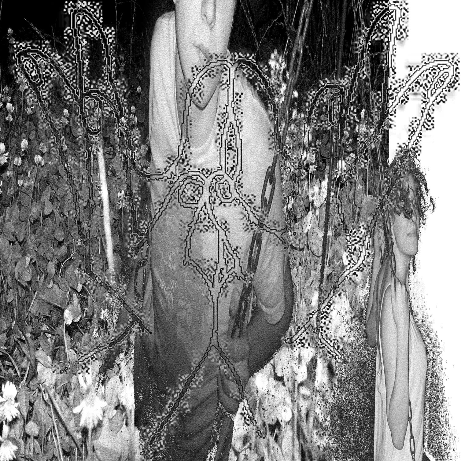 "Blessing (Catatonia)" digital collage 17x17 in (2026)