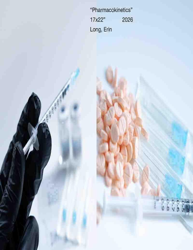 "pharmacokinetics" (17x22", inkjet print 2026)