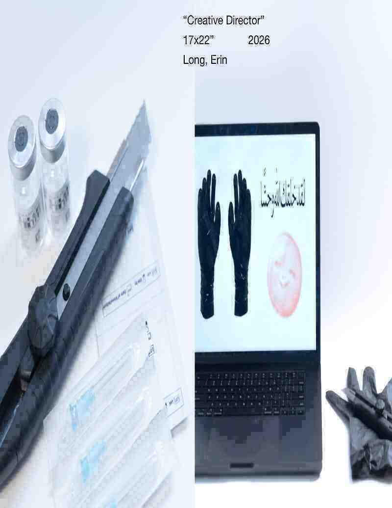 "creative director" (17x22", inkjet print 2026)